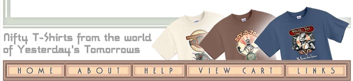 Nifty T Shirts From the World of Yesterday's Tomorrows