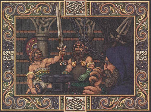 "The Forge", a 16 color image from 1988