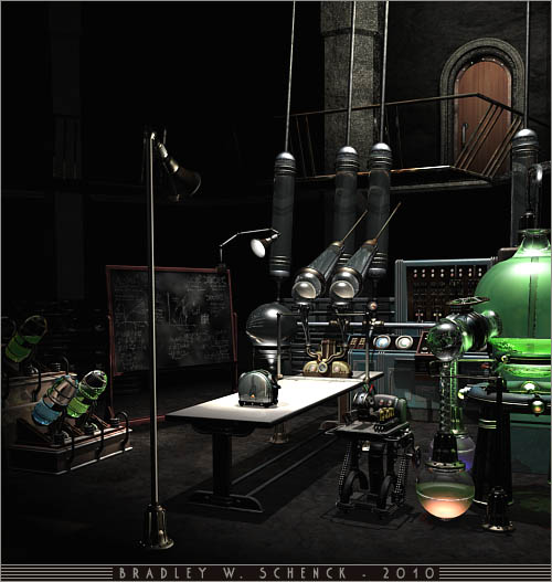 Mad Scientist Lab from Thrilling Tales of the Downright Unusual