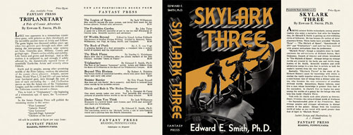 Reproduction book jacket for Skylark Three