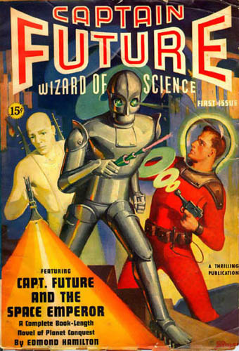 Captain Future pulp magazine cover