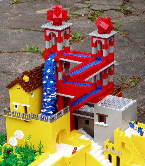 m. c. escher in legos