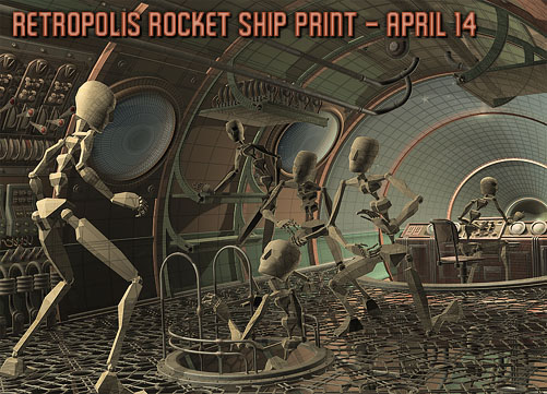 Retropolis Rocket Ship work in progress: April 14