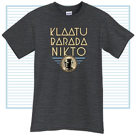 klaatu barada nikto tee shirt