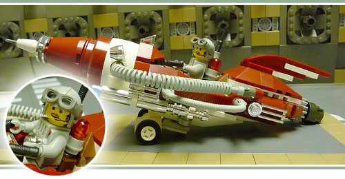 retro rocket in lego vitro