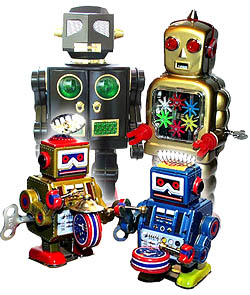 retro robot toys