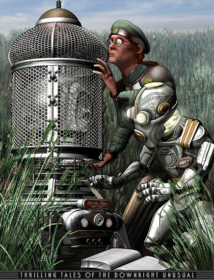 Gwen and her robot companion are restoring the prairie in the retro future
