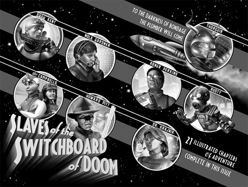 Slaves of the Switchboard of Doom - Endpapers (front)