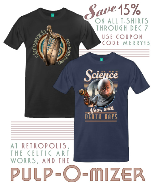 T-Shirt sale at Retropolis and The Celtic Art Works