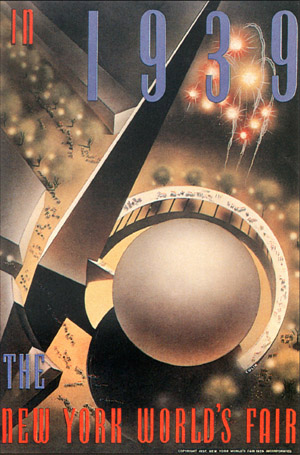 Trylon and Perisphere - the central icon of the 1939 Worlds Fair